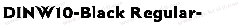 DINW10-Black Regular字体转换